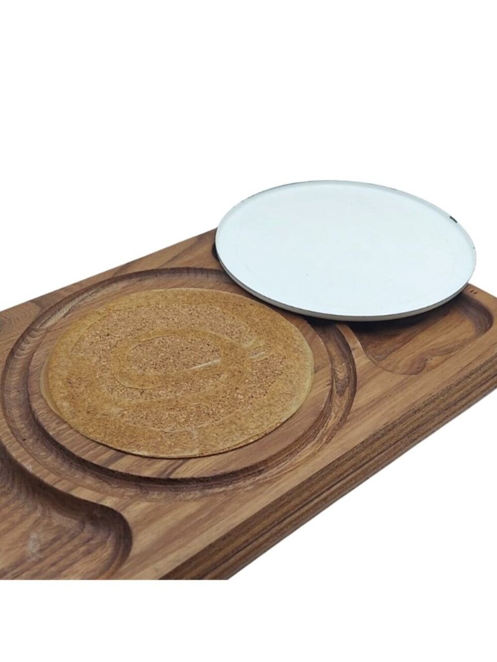 Vintage 1970s Goodwood Spice Of Life Cheese Board Set W/ Glass Dome Lid & Fork - Picture 5 of 15